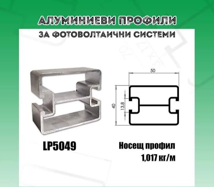 Алуминиева конструкция за фотоволтаици