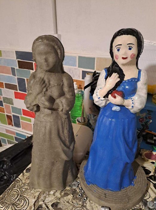 Matrite decoratiuni gradina pitici leu ciuperci alba ca zapada fantana