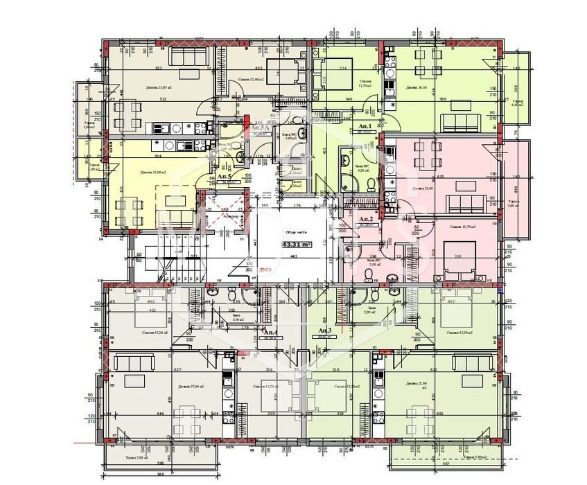 Продава се Двустаен апартамент в Велико Търново, Картала - 69 кв.м за 1448 €/кв.м - Снимка #1