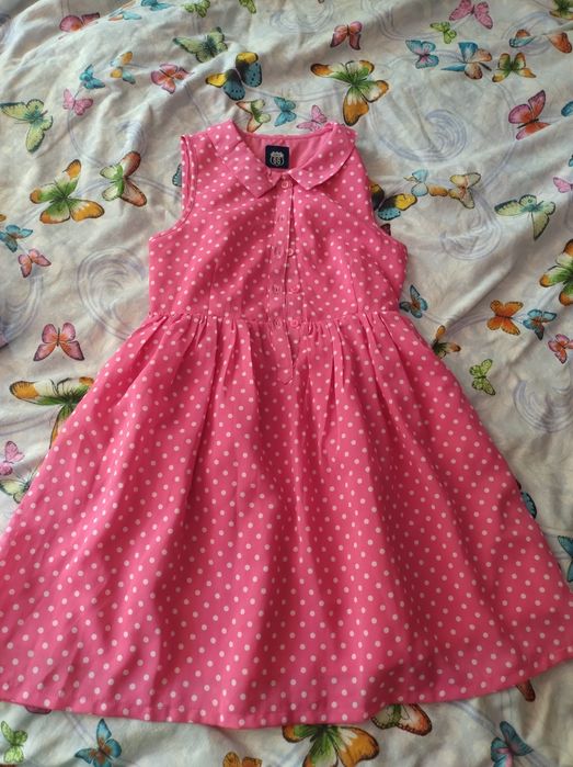 Rochie roz cu buline