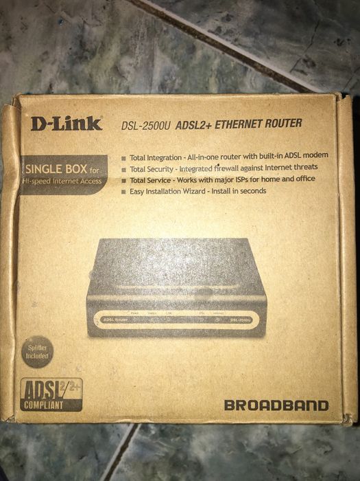 Модем проводной D-Link DSL-2500U