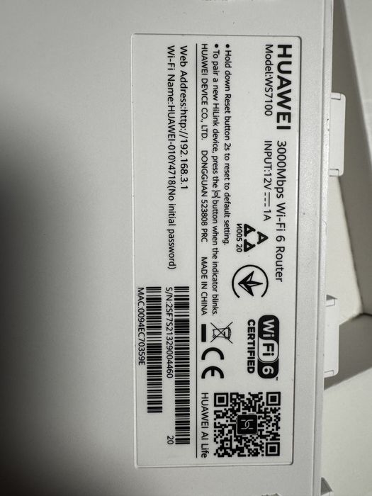 Router Huawei AX3 Dual-Core – Wi-Fi 6 Plus, Gigabit, Ca Nou