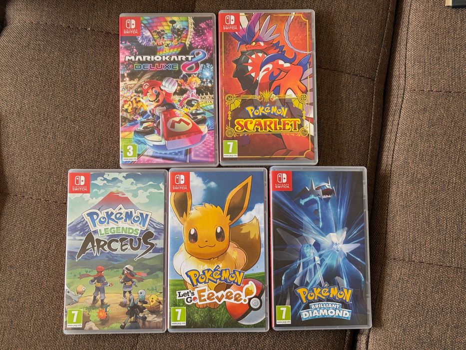 Nintendo Switch 2 Full Box + 5 jocuri Pokémon/Mario Kart + husă