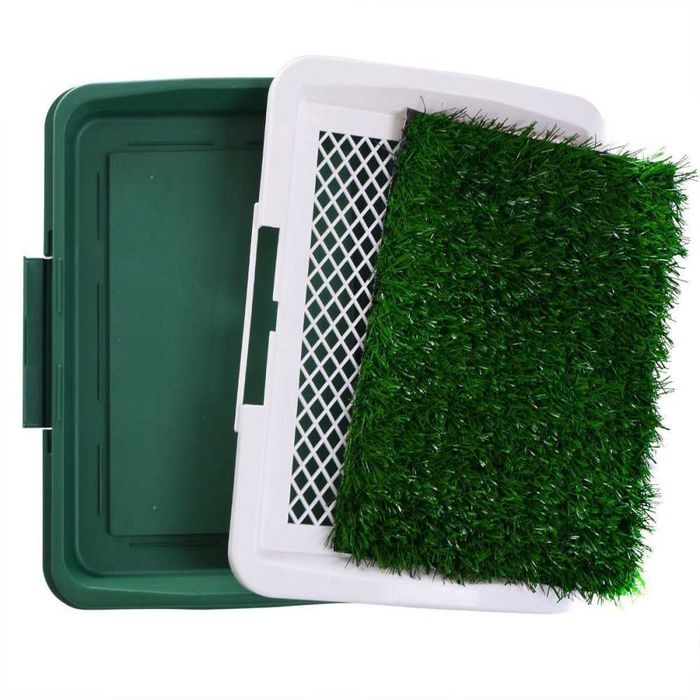 Кучешка тоалетна с дренаж и изкуствена трева
