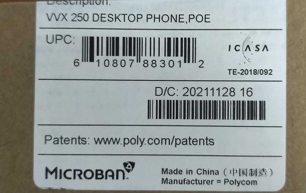 Polycom VVX201 + VVX250 + CCX400 Business Skype IP Phone sigilat!