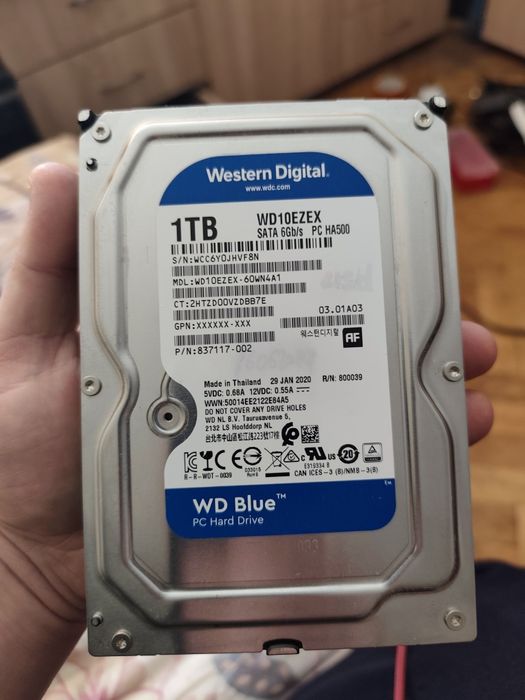 Hard-disk desktop WD 1tb 100%