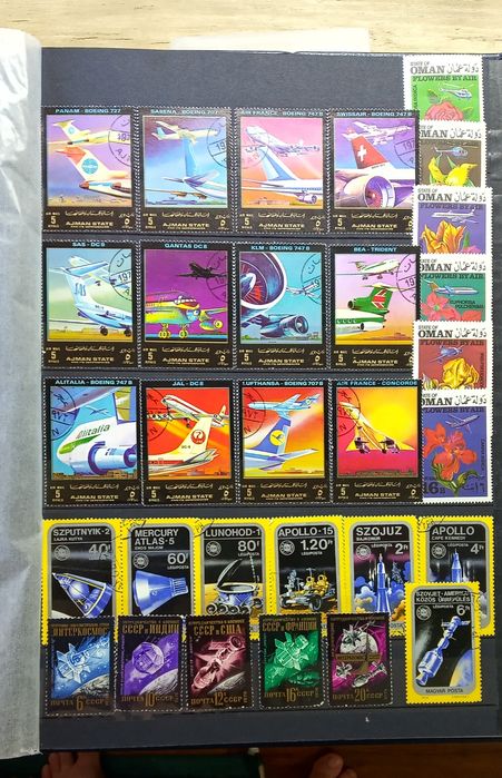 Марки тема "Авиация'