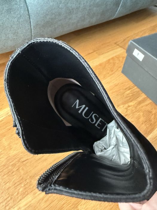 Botine piele intoarsa Musette A253 mărimea 36