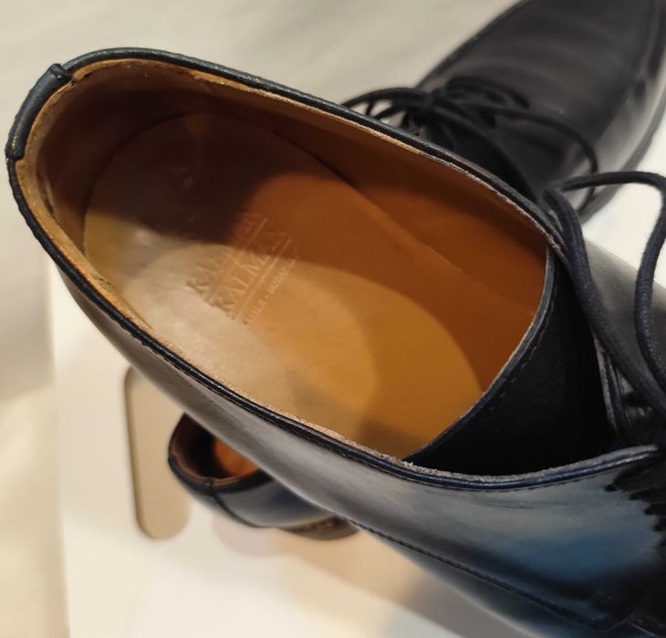 Pantofi derby 45 45.5 split toe KALMAN KALMAN piele naturala moale