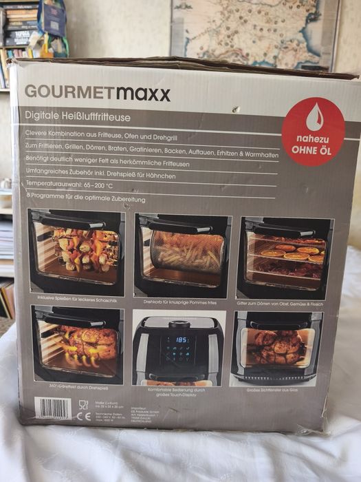 Дигитален фритюрник с горещ въздух 9в1 GOURMETMAXX