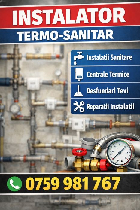 Instalator sanitar Bacau