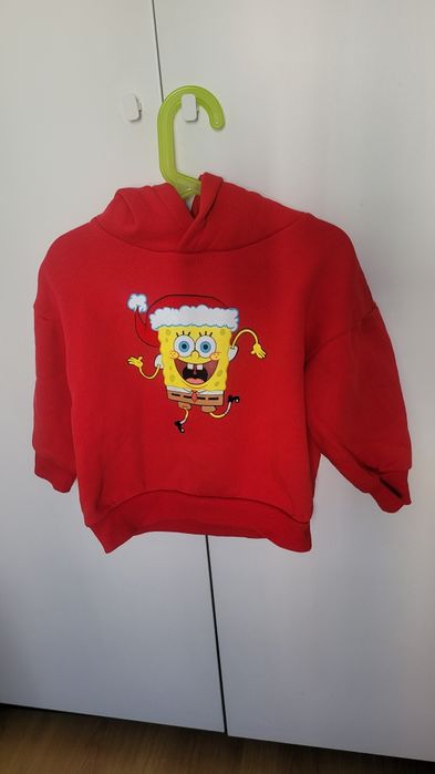 Hanorac cu gluga, Reserved, Spongebob,vatuit,marime 116