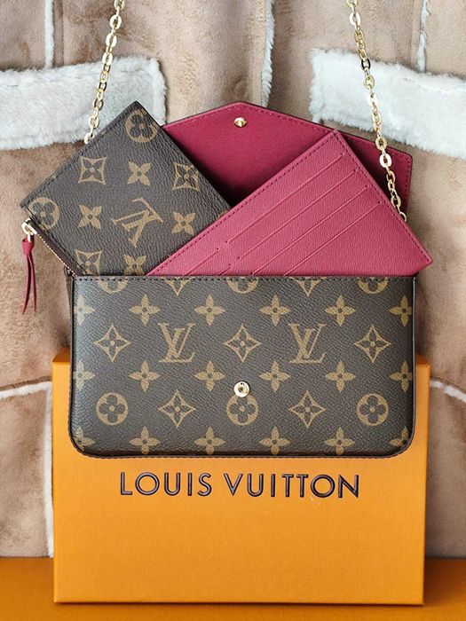 LOUIS VUITTON Дамска чанта Chain Pochette Félicie Monogram