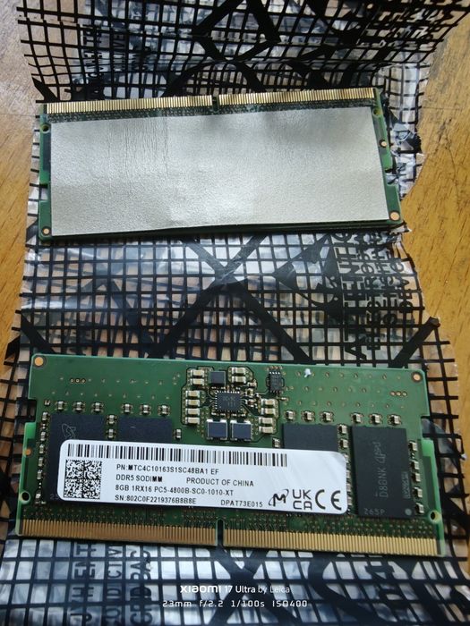 Рам/ram  памет 2х8 Gb sodimm 4800mhz