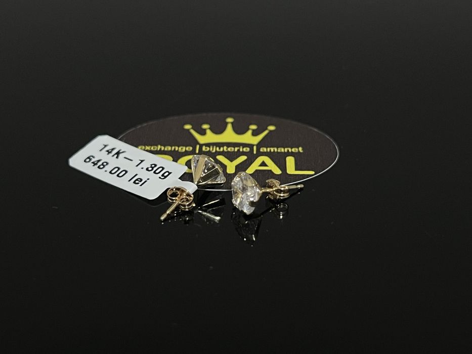 Bijuteria Royal CB : Cercei dama aur nou 14k 1,30gr
