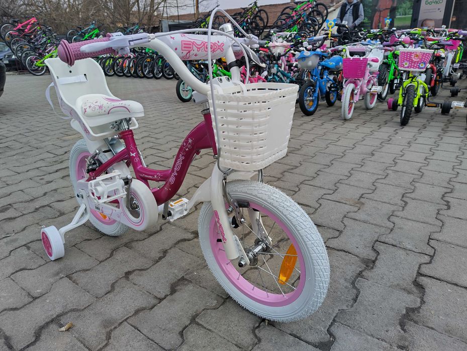 X Детски велосипед 14" FLOWER розов