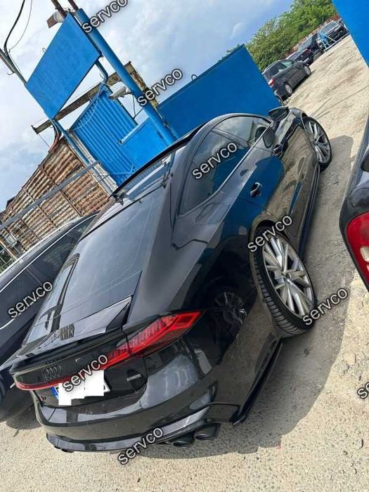 Prelungire difuzor bara spate plus imitatii evacuare finala Audi A7 C8 S-Line 2017- v4 - Maxton Design