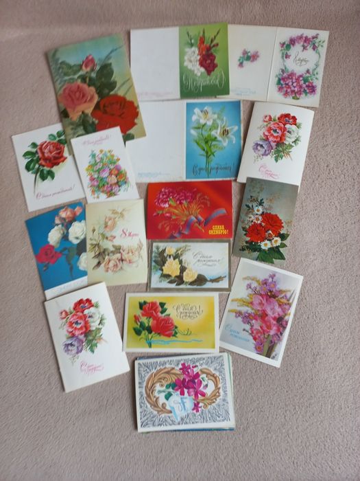 Открытки, закладки для книг.