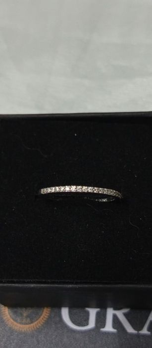 Кольца с муассонитами и голубыми опалами