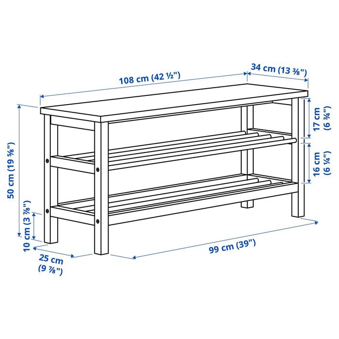 Пейка - поставка за обувки - IKEA Tjusig