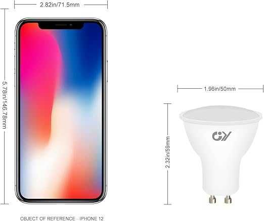 GY GU10 LED крушки 8W 4000K – 800 lm, неутрално бяло, еквивалент 80W, 120° широк ъгъл, 12 бр., енергиен клас E