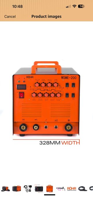 Aparat de sudură Röhr WSME-200 – TIG AC/DC Pulse + MMA, 200 A