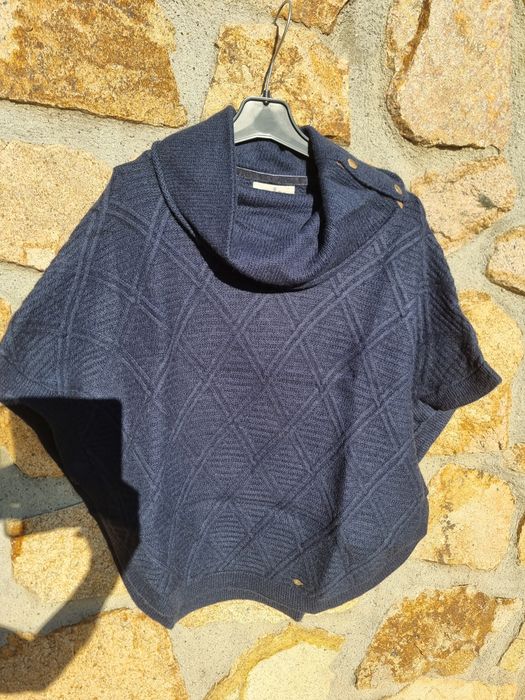 Poncho de lână Massimo Dutti