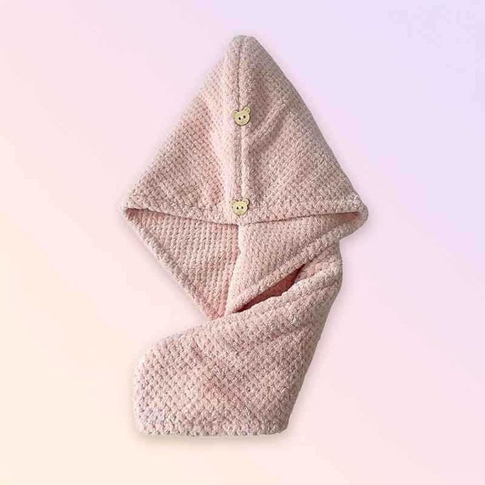 Кърпа с качулка за коса 65 × 25 см