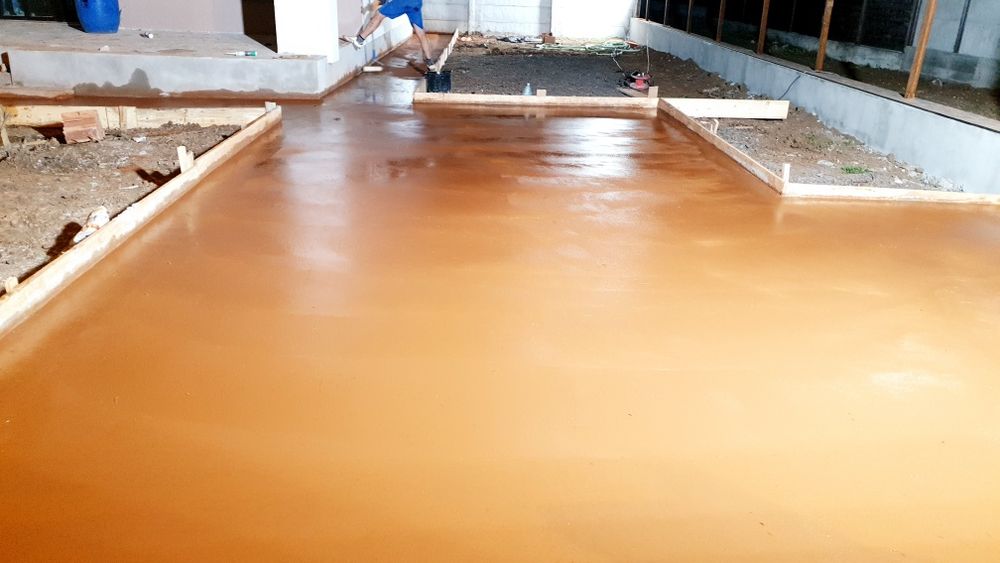 Șapă Industriala, Beton Elicopterizat cu Cuart in curte