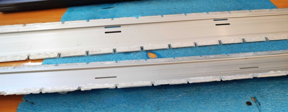 Profile Aluminiu Radiator Lungi 58cm pt. proiecte diy, amplificatoare