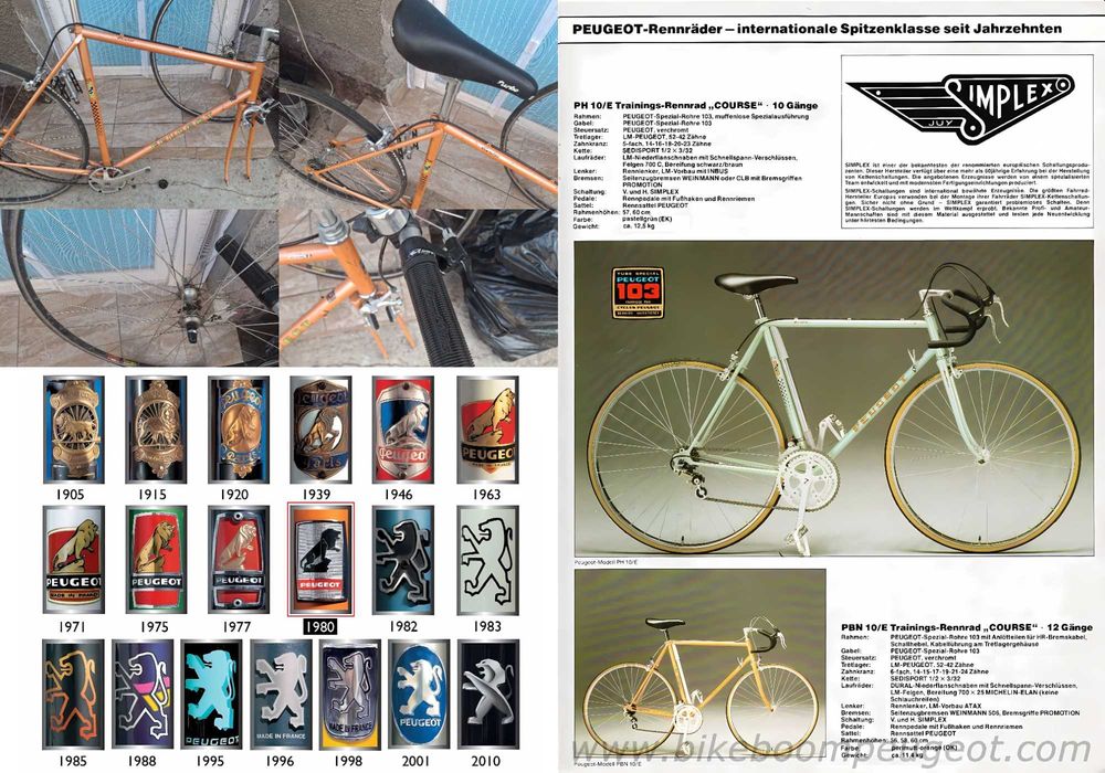 Peugeot Course - PH10 – Cursiera otel - TT.57 ST.56 11.21kg 2x6 friction