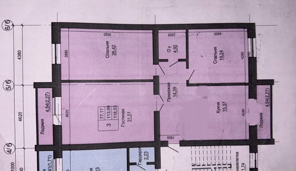 Батыс2  125 кв.м 3 Квартира от Шанырак групп