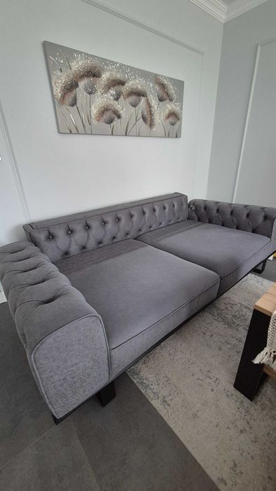 Дизайнерски диван 2 броя - капитонирани