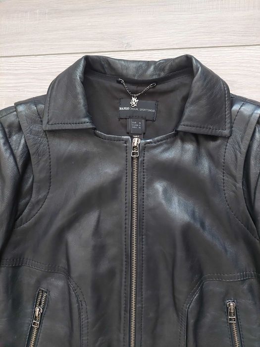 Geacă damă piele naturală MANGO