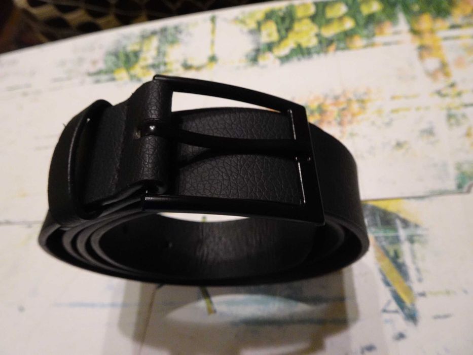 Комплект мъжки дънки, нови, размер W36, цвят: графитен + колан