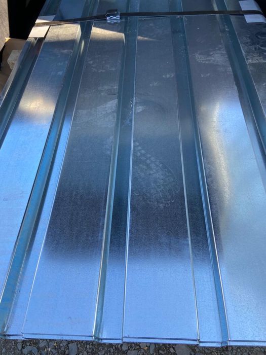 Tablă Cutată Zincată 6M lungime 0.5mm nevopsită pentru hale cută mare