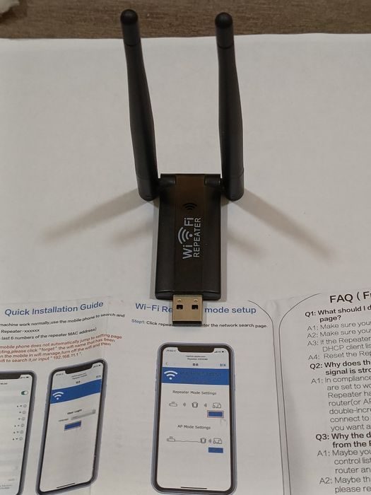 Продаю репитер. Усилитель Wi-Fi . Новый работает отлично.