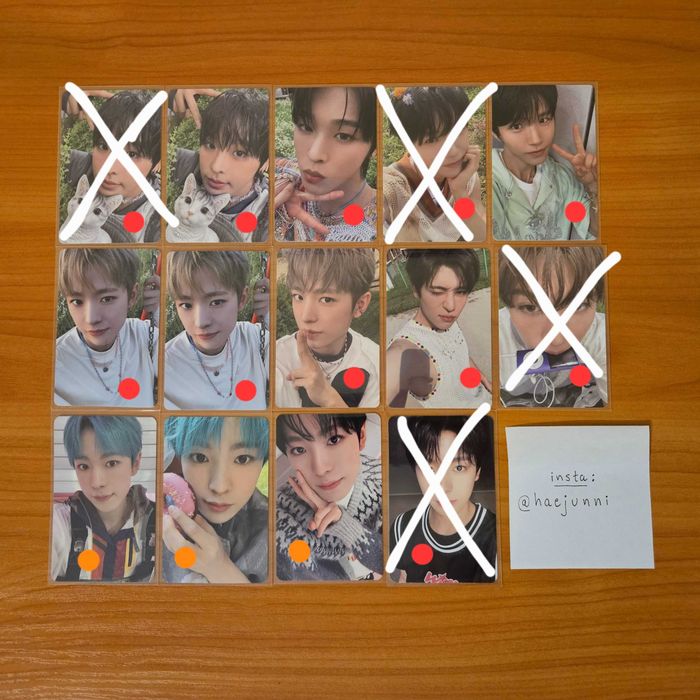 kpop photocards (nct, twice, red velvet)