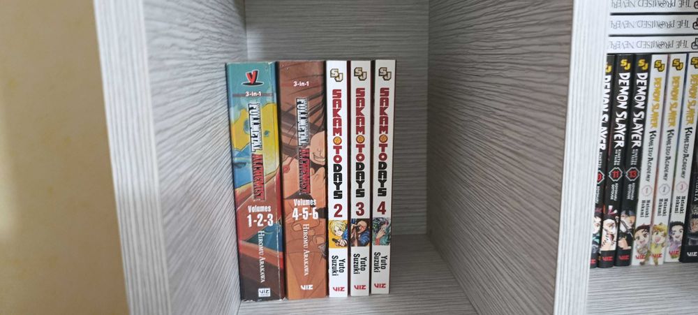 Манга/Manga Demon Slayer,Sakamoto Days, Promised Neverland и Fullmetal Alchemist