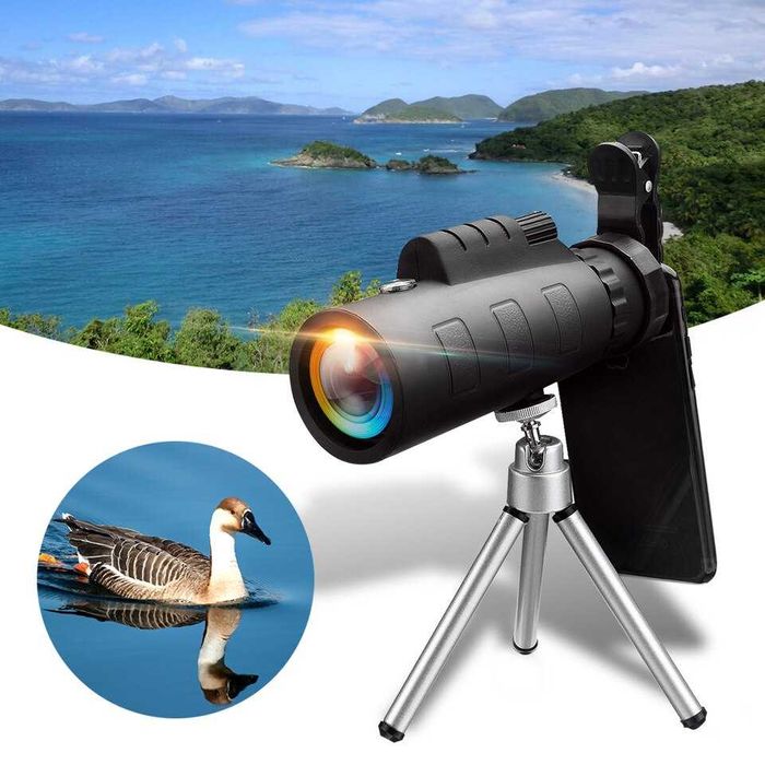 Монокъл 50х60 с метален статив и поставка за телефон