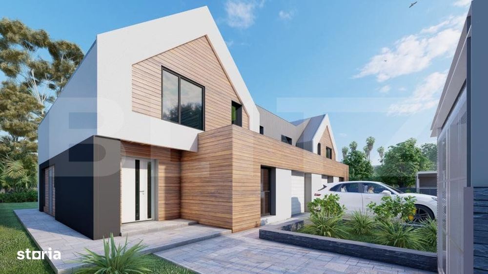 Casa individuala LA ROSU 4 camere, P+M, proiect superb! zona Stupini