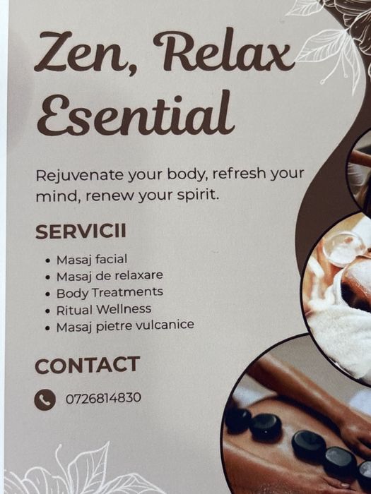 Masaj de relaxare si aromaterapie