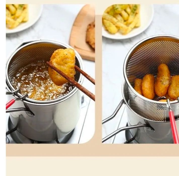 Мини фритюрница нержавейка