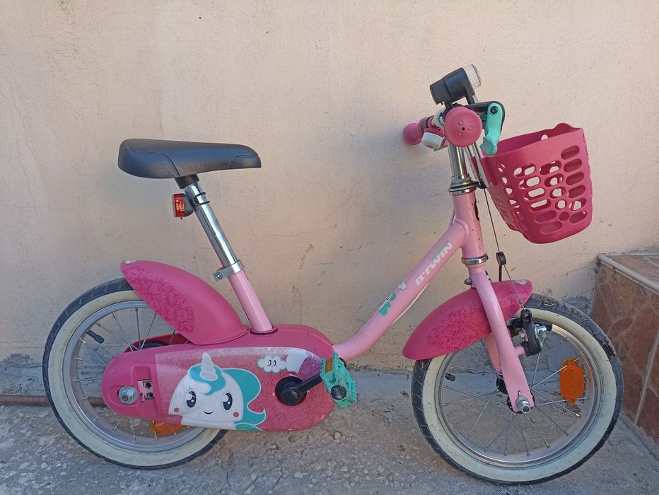 Велосипед 14 цола/инча BTwin момиче 3-5 години