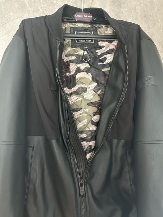 Оригинални мъжко кожено яке Guess M