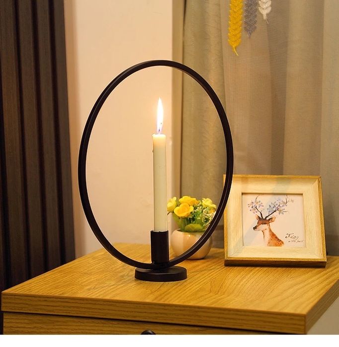 SET 2 buc. Suport sfesnic din fier pentru lumanari