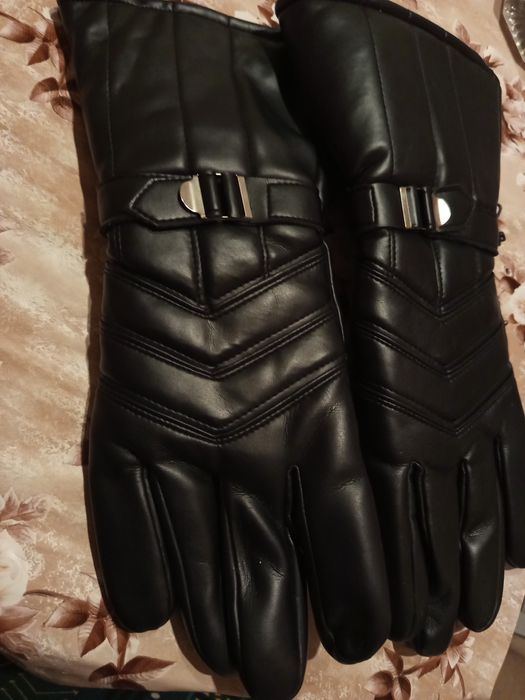 Винтидж Мъжки Дълги Ръкавици от Естествена Кожа Нови