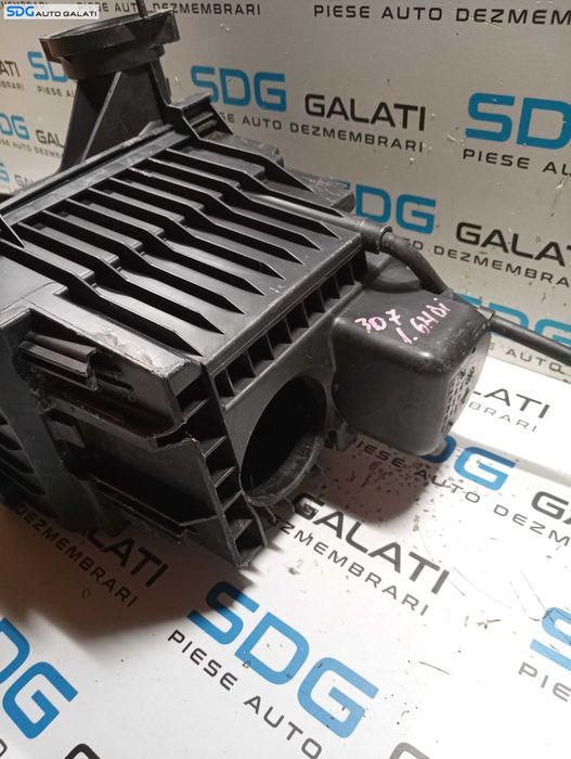 Carcasa Filtru Aer Peugeot 307 1.6 HDI 2001 - 2008 Cod 9643015880D 9640589780C [M7385]