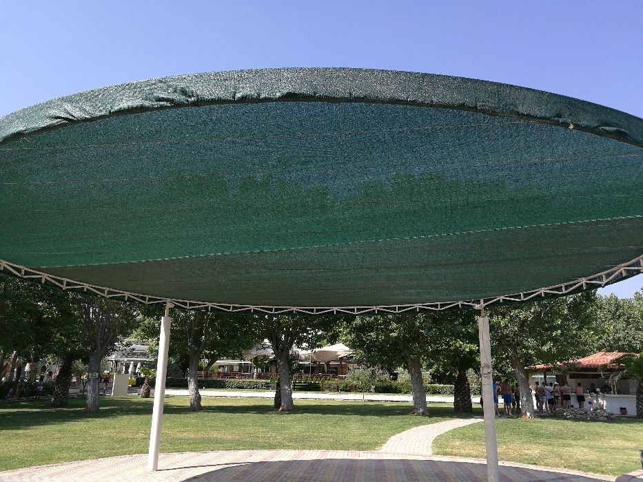 Мрежа за сянка и ограда-70% засенчване и за градушка