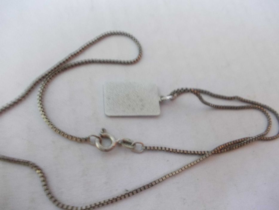 Lant si medalion zodia  sagetator vechi in argint